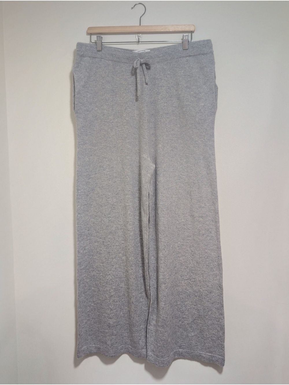 Hudson North | 100% Cashmere Wide Leg Pants In Gray